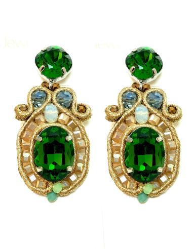 PENDIENTES VERDES ELEGANTES