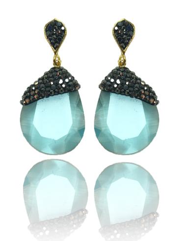 PENDIENTES PARA BODAS AZULES IDEALES PARA TU VESTIDO DE FIESTA
