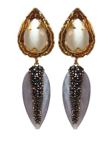 PENDIENTES LARGOS PARA BODAS EN LILA, CON LOS QUE LUCIRAS RADIANTE Y GUAPISIMA