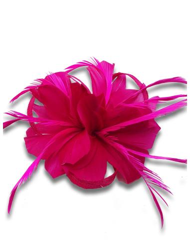 TOCADOS FUCSIAS PARA BODAS Y CEREMONIAS, ESTILO ELEGANTE