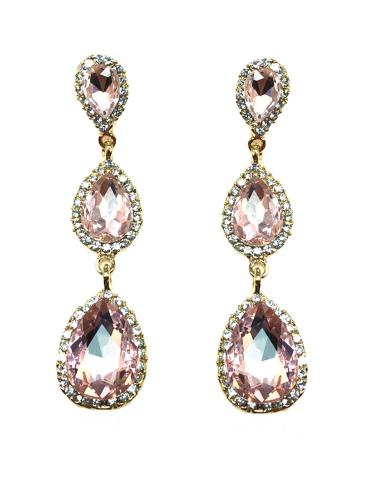 PENDIENTES LARGOS DE FIESTA ROSAS, CON LOS QUE ESTARAS ESPECTACULAR
