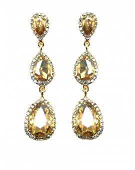 Imagen del producto PENDIENTES LARGOS DE FIESTA DORADOS, CON LOS QUE ESTARAS ESPECTACULAR