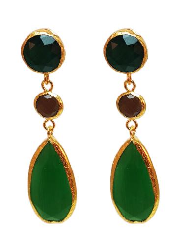 PENDIENTES LARGOS VERDES PARA BODAS, IDEALES PARA TU VESTIDO DE FIESTA