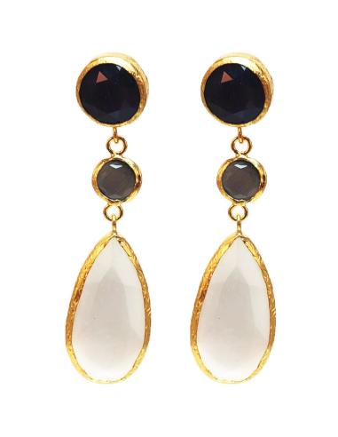PENDIENTES LARGOS BLANCOS PARA BODAS, IDEALES PARA TU VESTIDO DE FIESTA