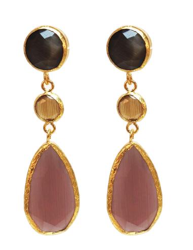 PENDIENTES LARGOS MALVAS PARA BODAS, IDEALES PARA TU VESTIDO DE FIESTA