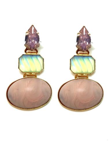 PENDIENTES MUJER ELGANTES ALTA BISUTERIA, PENDIENTES DE DISEÑO ESN CRISTALES Y PIEDRAS