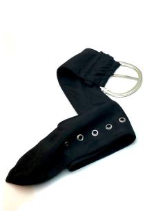 Imagen del producto CINTURONES DE VESTIR EN ANTELINA NEGRA, IDEALES PARA BODAS Y PARA COMBINAR CON TU BOLSO A JUEGO