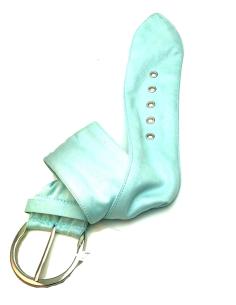 CINTURONES DE VESTIR  AZUL CELESTE, EN ANTELINA IDEALES PARA BODAS Y PARA COMBINAR CON TU BOLSO A JUEGO