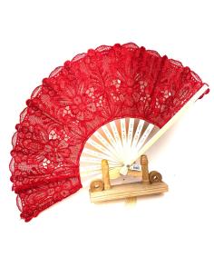 ABANICOS PARA BODAS FIESTAS Y EVENTOS COLOR ROJO