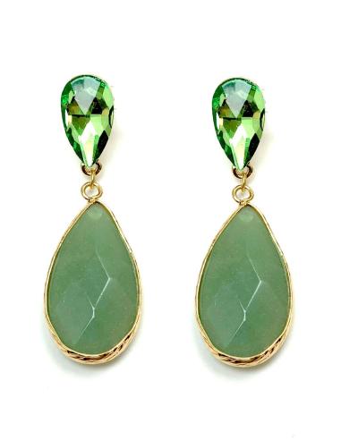 PENDIENTES DE FIESTA EN UN PRECIOSO TONO VERDE AGUA