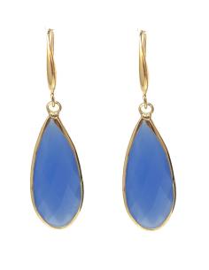 PENDIENTES EN AZUL MATE PARA TU VESTIDO DE FIESTA APORTANDO UNA NOTA DE COLOR ELEGANTE