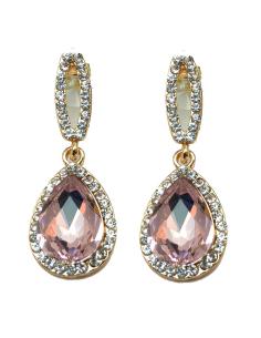 PENDIENTES DE BISUTERIA ROSAS IDEALES PARA LUCIR CON TU VESTIDO DE FIESTA
