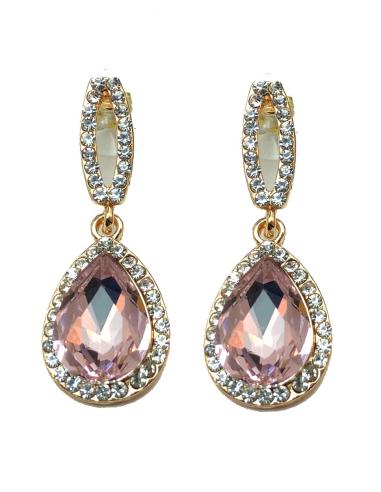 PENDIENTES DE BISUTERIA ROSAS IDEALES PARA LUCIR CON TU VESTIDO DE FIESTA