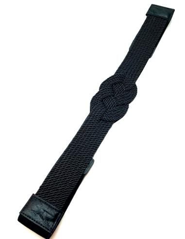 CINTURONES PARA MUJER NEGROS CON NUDO MARINERO