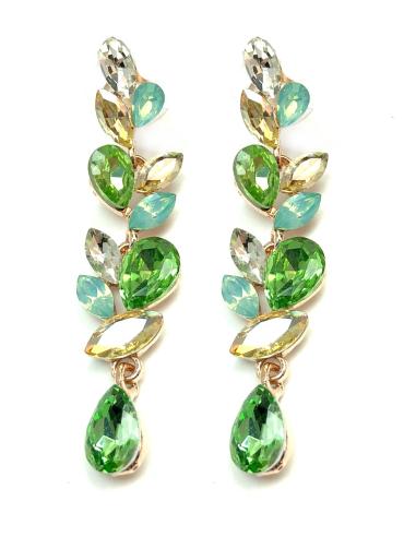 PENDIENTES DE FIESTA VERDES MUJERMUJER, ESPECIAL RECOGIDOS Y SEMIRECOGIDOS PARA BODAS