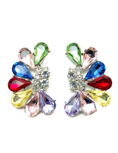 PENDIENTES MUJER DE FIESTA MULTICOLOR, BRILLO ESPECTACULAR PARA QUE LOS LUZCAS CON TU VESTIDO DE FIESTA O N