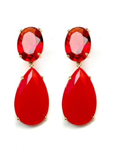 PENDIENTES MUJER ROJOS EN ESTE BONITO TONO PARA COMPLETAR TU OUTFIT