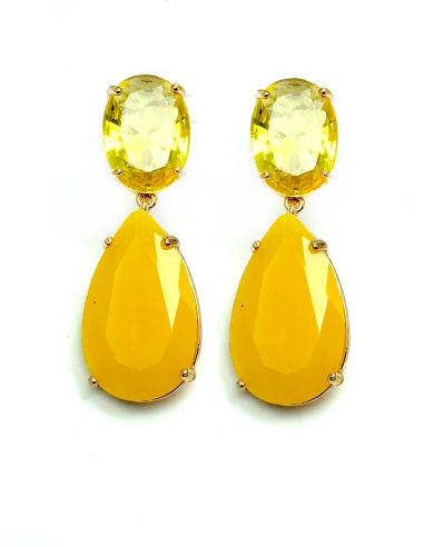 PENDIENTES MUJER AMARILLOS EN ESTE BONITO TONO PARA COMPLETAR TU OUTFIT
