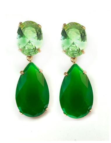 PENDIENTES MUJER VERDES EN ESTE BONITO TONO PARA COMPLETAR TU OUTFIT
