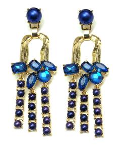 PENDIENTES  MUJER LARGOS AZULES, TE QUEDARAN PRECIOSOS, COMBINALOS CON TU VESTIDO DE FIESTA