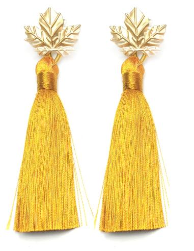 PENDIENTES LAROS DE FLECOS AMARILLOS, CREA TU OUTFIT CON ESTE PRECIOSO COMPLEMENTO TAN FAVORECEDOR