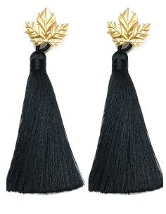 PENDIENTES LAROS DE FLECOS NEGROS, CREA TU OUTFIT CON ESTE PRECIOSO COMPLEMENTO TAN FAVORECEDOR