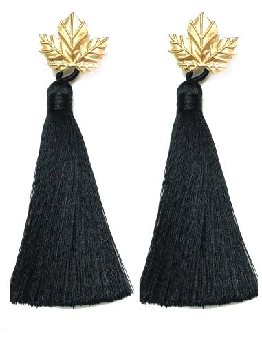 PENDIENTES LAROS DE FLECOS NEGROS, CREA TU OUTFIT CON ESTE PRECIOSO COMPLEMENTO TAN FAVORECEDOR