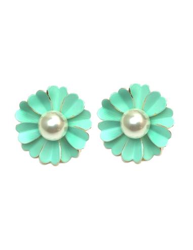 PENDIENTES VERDES DE MARGARITA, LUCELOS CON TU VESTIDO Y COMBINALOS CON TUS PERLAS