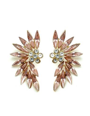 PENDIENTES MUJER  ORIGINALES ROSA MAQUILLAJE DE BISUTERIA