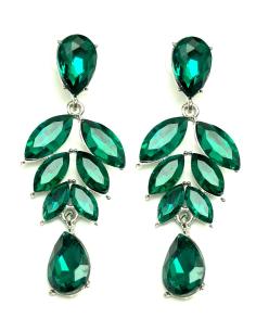 PENDIENTES MUJER DE FIESTA VERDES PARA COMBINAR CON TU VESTIDO