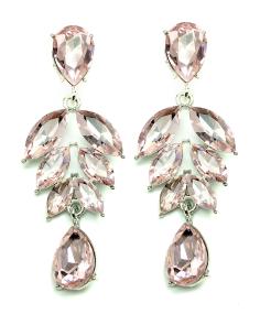 PENDIENTES MUJER DE FIESTA ROSAS PARA COMBINAR CON TU VESTIDO