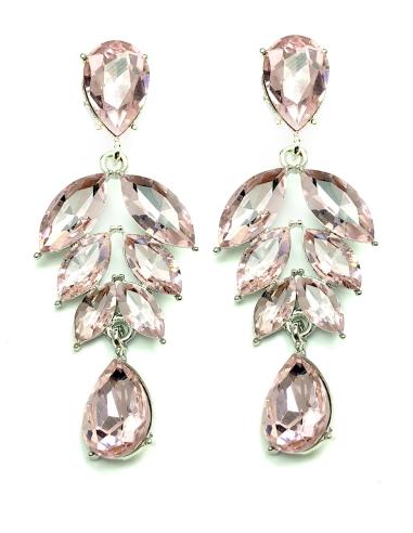PENDIENTES MUJER DE FIESTA ROSAS PARA COMBINAR CON TU VESTIDO