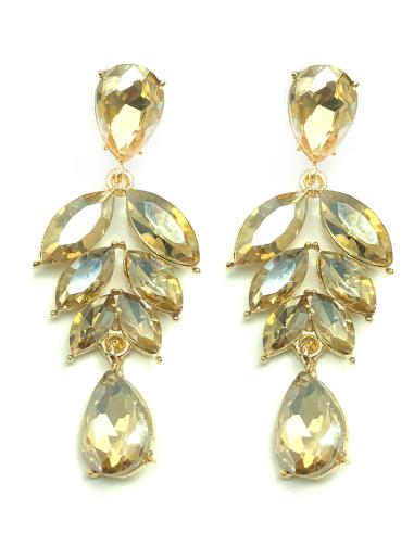 PENDIENTES MUJER DE FIESTA DORADOS PARA COMBINAR CON TU VESTIDO