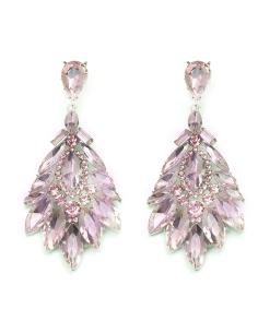 PENDIENTES MUJER LARGOS DE FIESTA ROSAS SON IDEALES PARA LOOKS DE NOCHE SOFISTICADOS