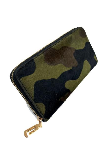 CARTERAS PIEL CON DIBUJO DE CAMUFLAJE