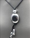 COLLARES MUJER PLATA CORTOS CON AVALORIOS