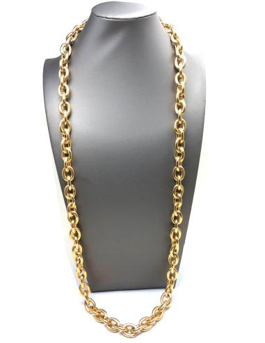 COLLARES MUJER LARGOS BAÑO ORO, CADENA ESLABON MODA