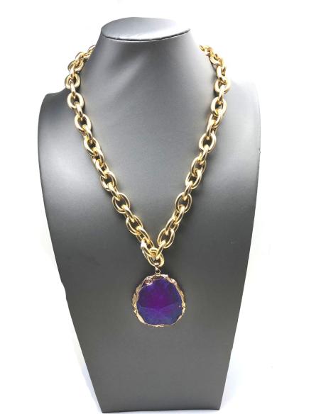 COLLARES BAÑO ORO, CADENA ESLABON MODA