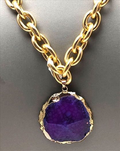 COLLARES BAÑO ORO, CADENA ESLABON MODA