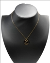 COLLARES BISUTERIA FINA COLGANTE MAPA MUNDO CON BAÑO DE ORO