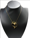 COLLARES BISUTERIA FINA CON ORIGINAL COLGANTE DE CORAZON