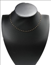 COLLARES BISUTERIA FINA CON CADENA Y BOLITAS GRANATES