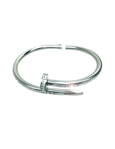 PULSERAS PLATEADAS DE BISUTERIA FINA CLAVO CARTIER