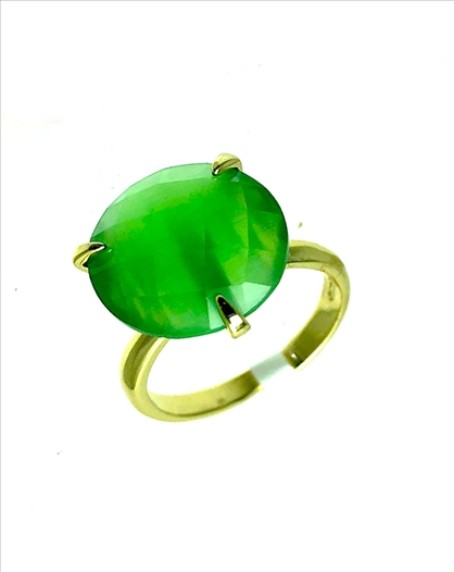 ANILLOS  MUJER CHAPADOS ORO EN VERDE,...