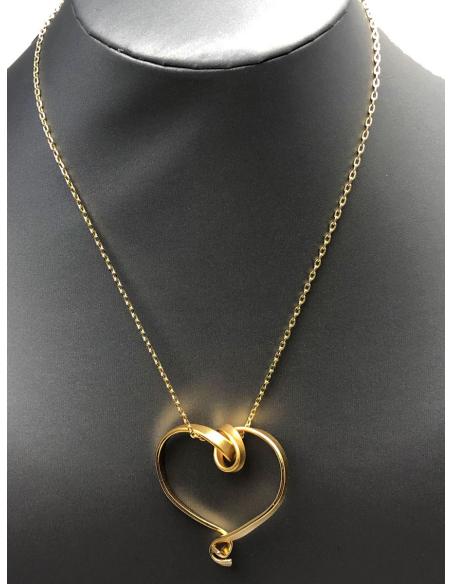 COLLARES BISUTERIA FINA CON ORIGINAL COLGANTE DE CORAZON