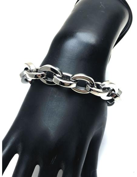 PULSERAS MUJER PLATA DE GRAN ESLABON