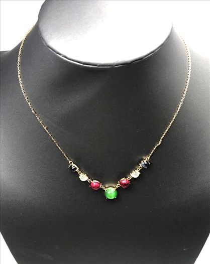 COLLARES MUJER ORO CHAPADO COMBINADO...