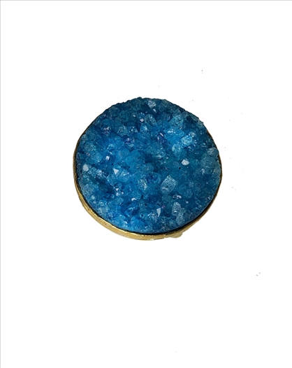 ANILLOS MUJER CON BAÑO DE ORO Y AZUL...