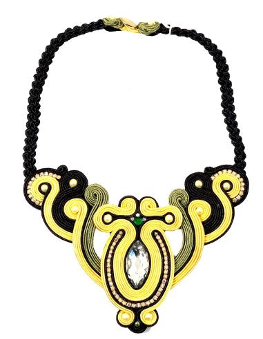 COLLARES MUJER BISUTERIA PARA TU OUTFIT DE MODA EN AMARILLO Y NEGRO