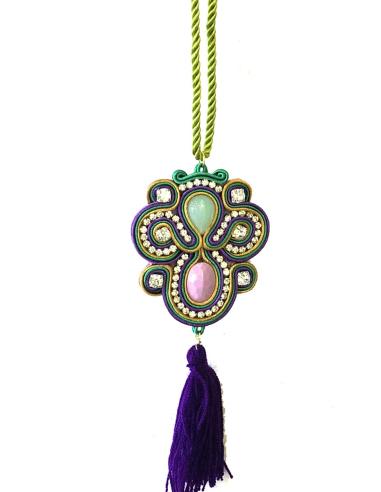 COLGANTES MUJER BISUTERIA MORADOS DE MODA